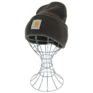 カーハート(carhartt)のCarhartt カーハート ニットキャップ・ビーニー - 茶 【古着】【中古】(ニット帽/ビーニー)