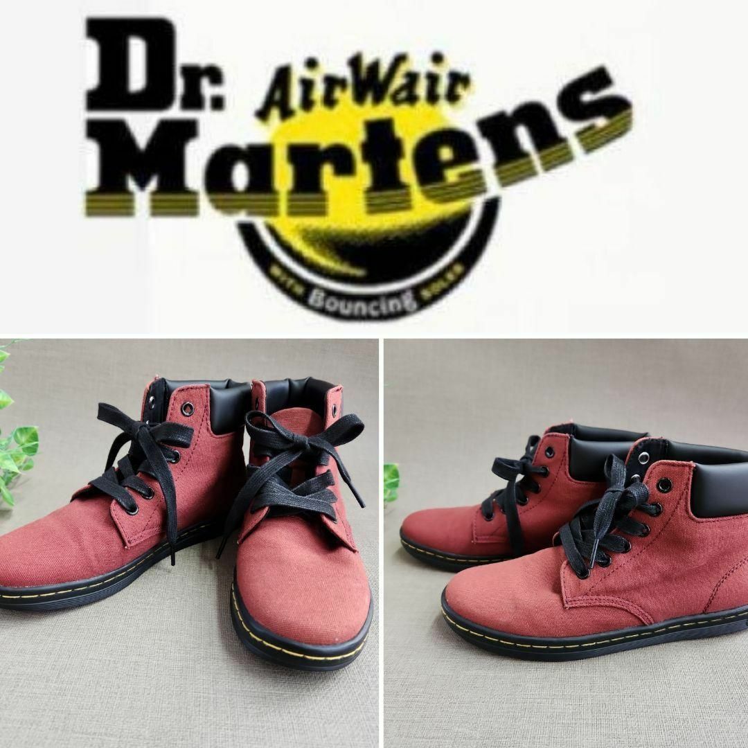 Dr.Martens(ドクターマーチン)のドクターマーチン 希少  アンクルブーツ  ブルゴーニュ キャンバス レディースの靴/シューズ(スニーカー)の商品写真