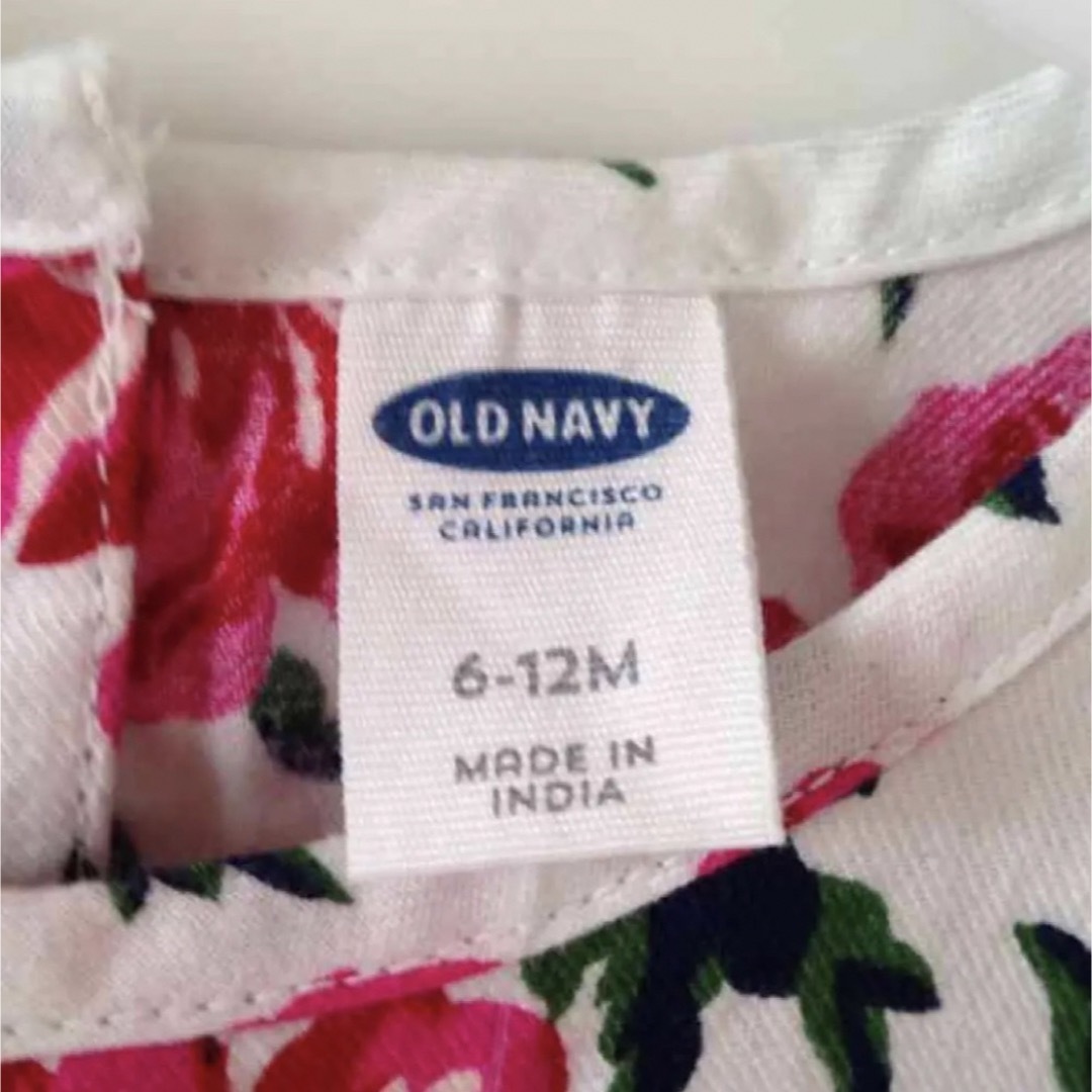 Old Navy(オールドネイビー)の【新品】OLDNAVY ワンピース 70-80 キッズ/ベビー/マタニティのベビー服(~85cm)(ワンピース)の商品写真