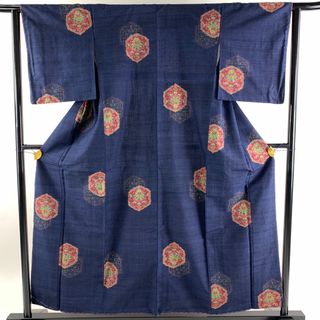 紬 身丈155.5cm 裄丈62.5cm 正絹 美品 優品 【中古】(着物)