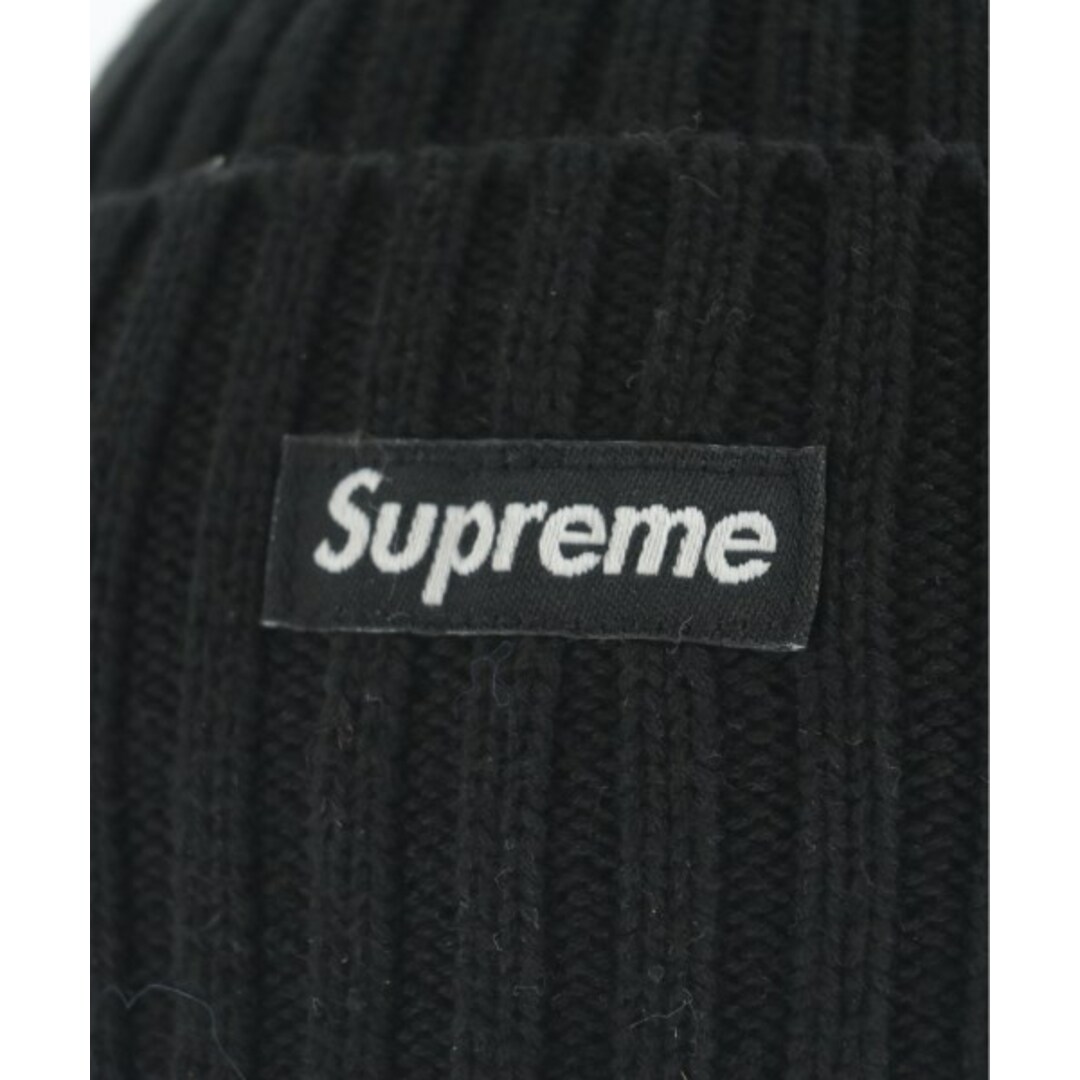 Supreme(シュプリーム)のSupreme シュプリーム ニットキャップ・ビーニー - 黒 【古着】【中古】 メンズの帽子(ニット帽/ビーニー)の商品写真