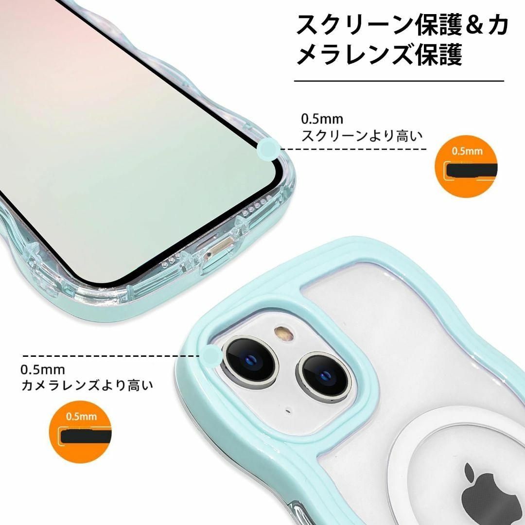 【色:普通の（グリーン）_サイズ:iPhone15】XORITD iphone  スマホ/家電/カメラのスマホアクセサリー(その他)の商品写真