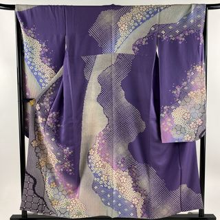 振袖 身丈155cm 裄丈65cm 正絹 美品 名品 【中古】(着物)