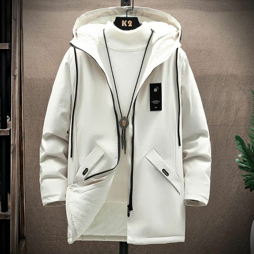 訳あり新品　トレンチコート　ジャケット 長袖 冬服 コート ジップアップ　XL メンズのジャケット/アウター(トレンチコート)の商品写真