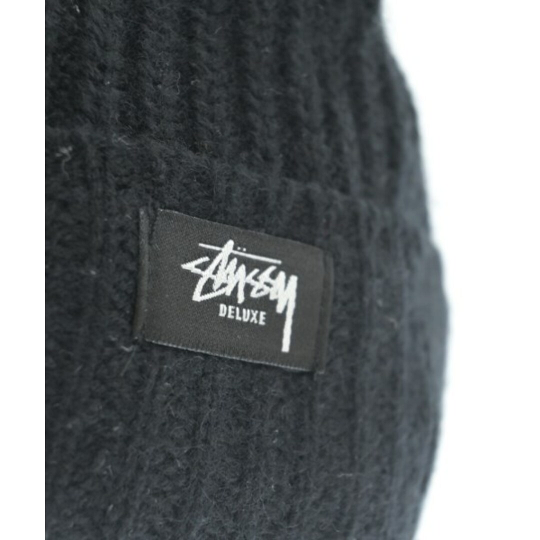 STUSSY(ステューシー)のSTUSSY ステューシー ニットキャップ・ビーニー - 黒 【古着】【中古】 メンズの帽子(ニット帽/ビーニー)の商品写真