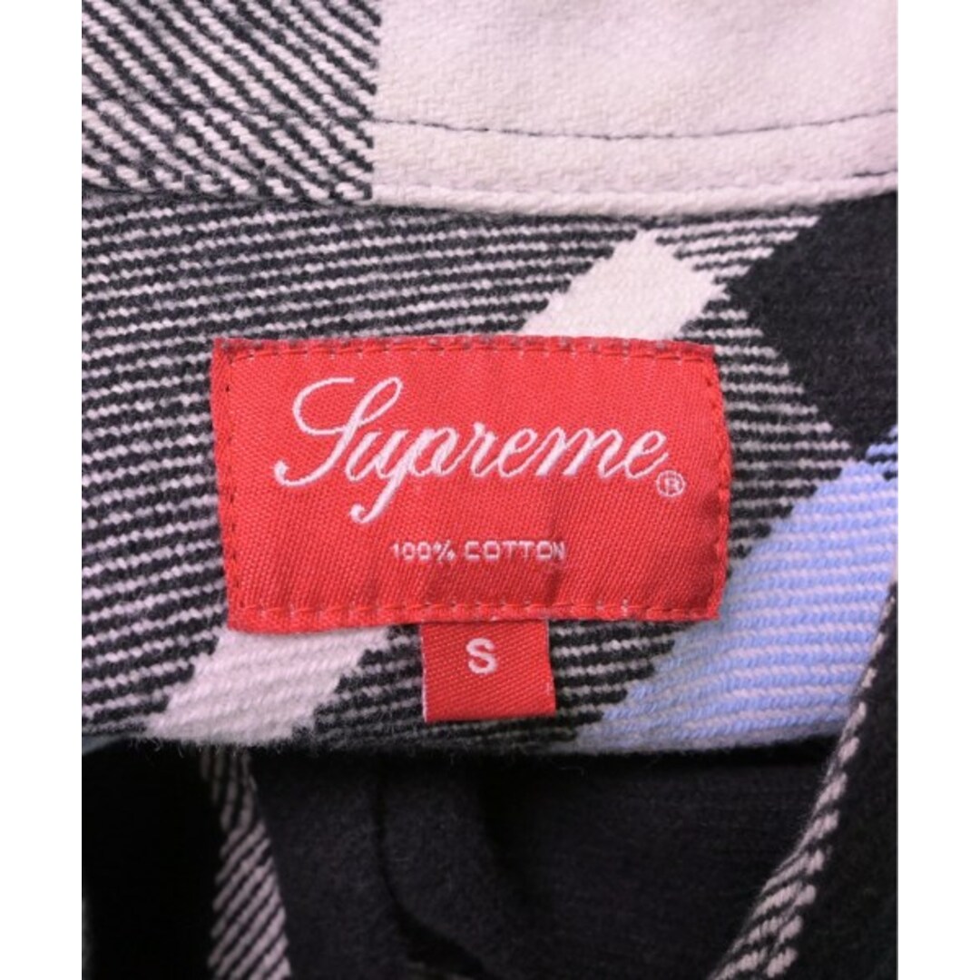 Supreme(シュプリーム)のSupreme シュプリーム カジュアルシャツ S 青x黒x白(チェック) 【古着】【中古】 メンズのトップス(シャツ)の商品写真