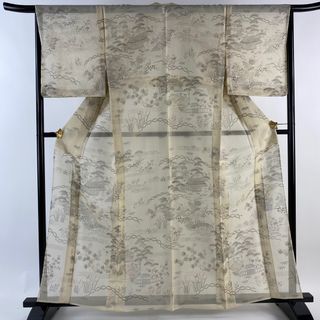 訪問着 身丈160cm 裄丈66.5cm 正絹 美品 逸品 【中古】(着物)