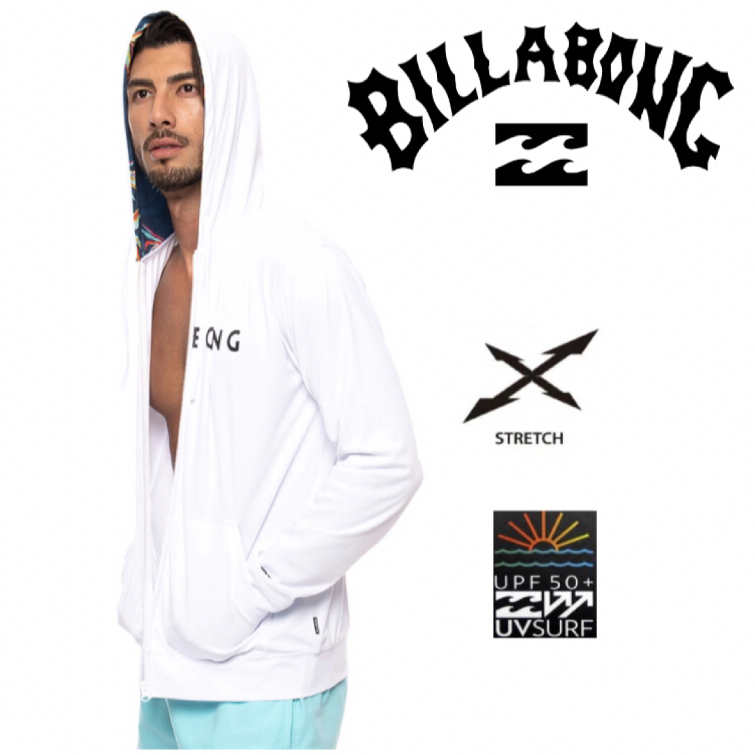 billabong(ビラボン)のビラボン 長袖 パーカーラッシュガード BILLABONG 日焼け止め 水着 メンズの水着/浴衣(水着)の商品写真