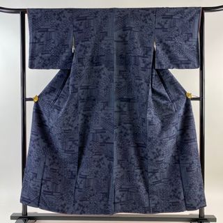 お召 身丈153.5cm 裄丈62cm 正絹 美品 逸品 【中古】(着物)