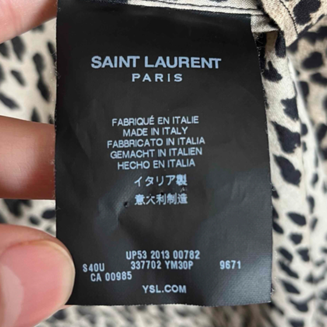 Saint Laurent(サンローラン)のサンローラン　ベイビーキャット　レオパード　ドレスシャツ　37 ケリングタグ メンズのトップス(シャツ)の商品写真