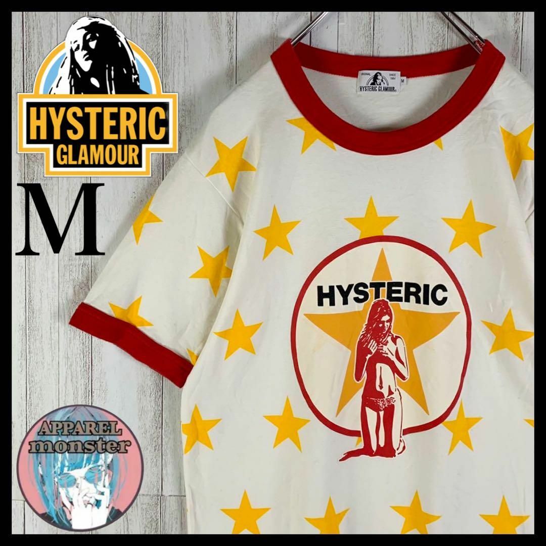 HYSTERIC GLAMOUR(ヒステリックグラマー)の【超絶人気モデル】ヒステリックグラマー ヒスガール 即完売 希少 リンガーシャツ メンズのトップス(Tシャツ/カットソー(半袖/袖なし))の商品写真