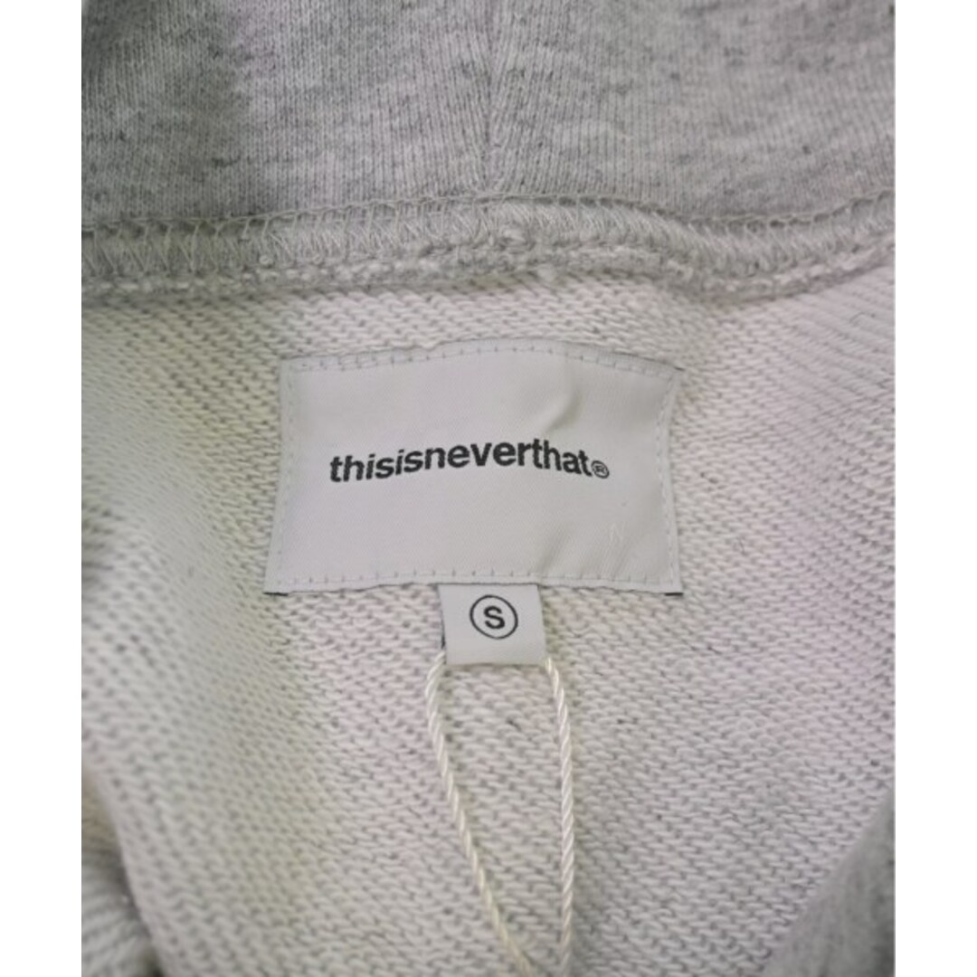 thisisneverthat(ディスイズネバーザット)のthisisneverthat ディスイズネバーザット パーカー S グレー 【古着】【中古】 メンズのトップス(パーカー)の商品写真