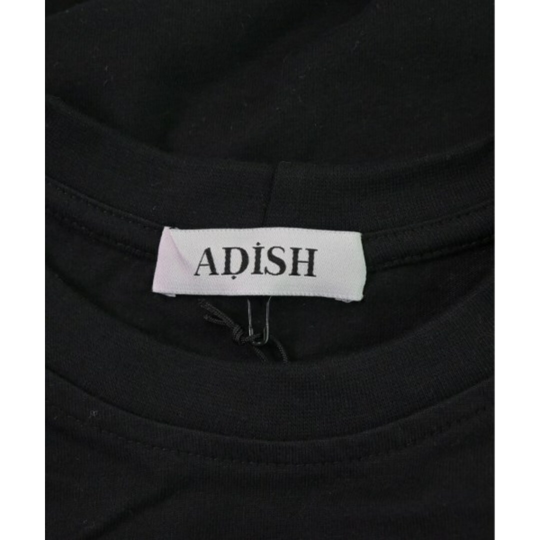 ADISH アディシュ Tシャツ・カットソー L 黒 【古着】【中古】 メンズのトップス(Tシャツ/カットソー(半袖/袖なし))の商品写真
