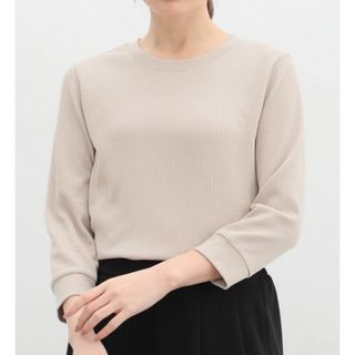 ハニーズ(HONEYS)の７分袖ワッフルクルーネックＴシャツ(Tシャツ/カットソー(七分/長袖))