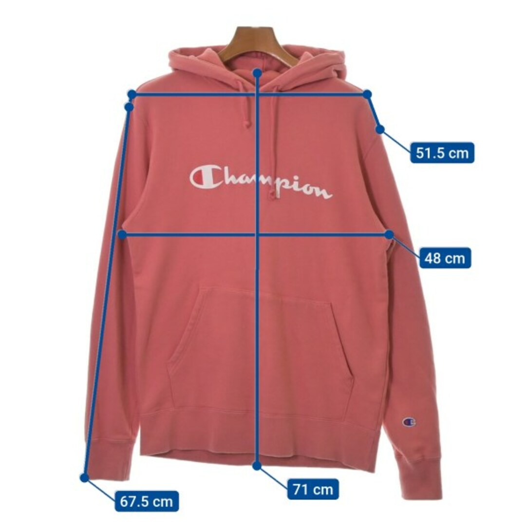 Champion(チャンピオン)のCHAMPION チャンピオン パーカー L ピンク 【古着】【中古】 メンズのトップス(パーカー)の商品写真