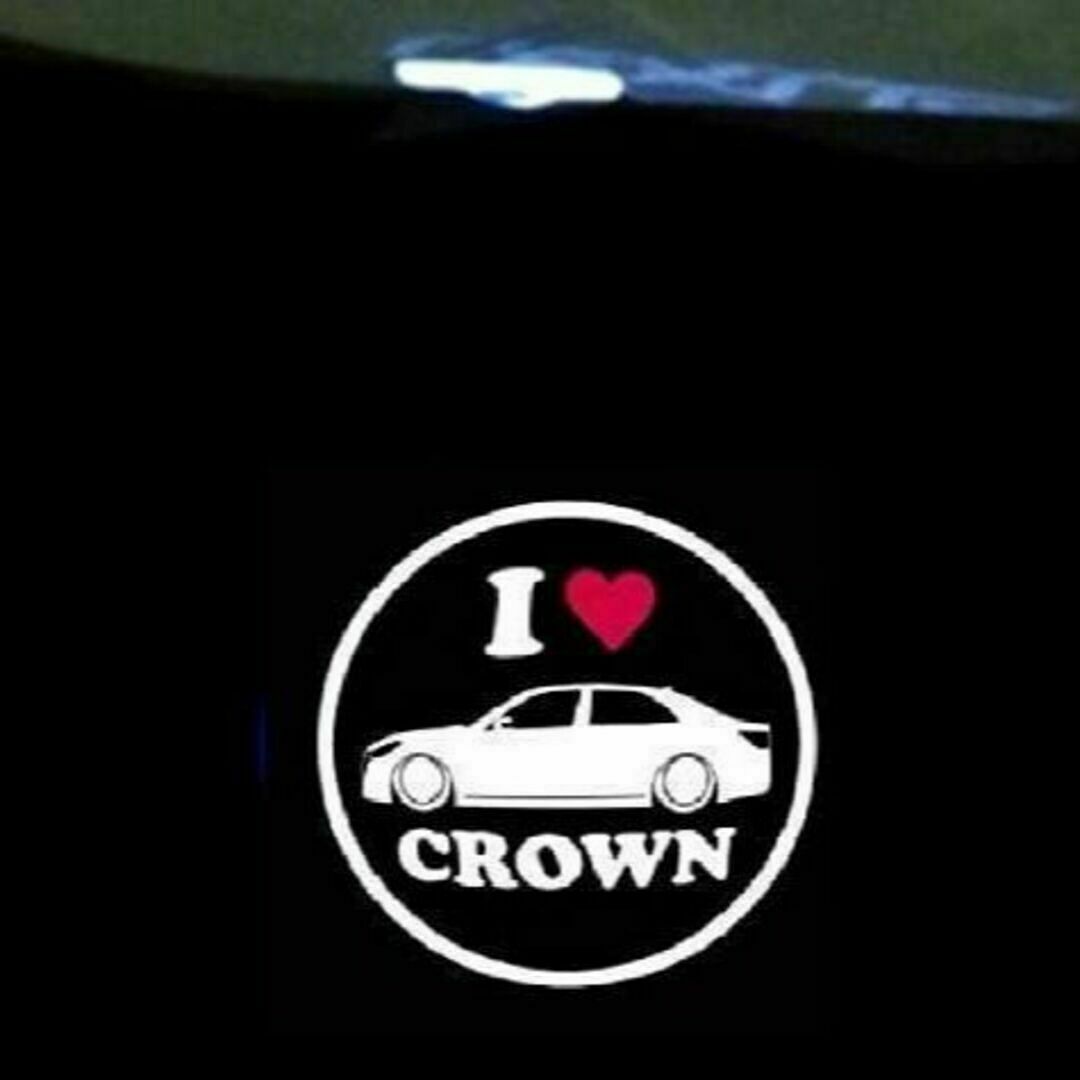 トヨタ I LOVE CROWN LED ロゴ カーテシランプ 自動車/バイクの自動車(車内アクセサリ)の商品写真