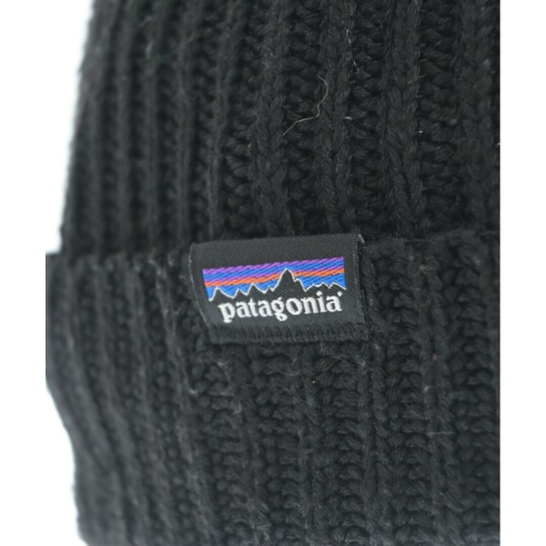 patagonia(パタゴニア)のpatagonia パタゴニア ニットキャップ・ビーニー - 黒 【古着】【中古】 メンズの帽子(ニット帽/ビーニー)の商品写真