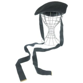 shinonagumo シノナグモ ハンチング・ベレー帽 S 黒 【古着】【中古】(ハンチング/ベレー帽)