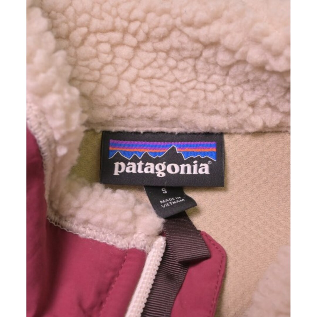patagonia(パタゴニア)のpatagonia パタゴニア ブルゾン S ベージュxエンジ 【古着】【中古】 レディースのジャケット/アウター(その他)の商品写真