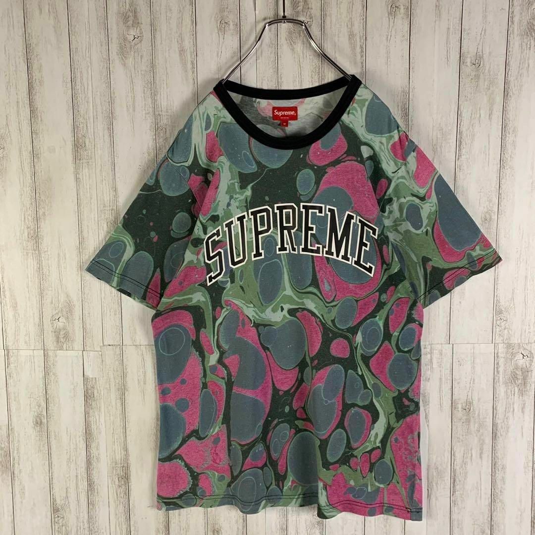 Supreme(シュプリーム)の【即完売モデル】シュプリーム 総柄 バイオ アーチロゴ 希少 入手困難 Tシャツ メンズのトップス(Tシャツ/カットソー(半袖/袖なし))の商品写真