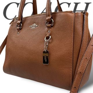 コーチ(COACH)の綺麗 コーチ COACH 2way ショルダーバッグ ハンドバッグ ブラウン(ショルダーバッグ)