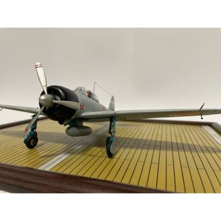 1/48 零戦21型プラモデル完成品(ジオラマ台座付)(模型製作用品)