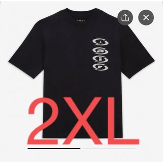 ジョーダン(Jordan Brand（NIKE）)のナイキ ジョーダン x トラヴィス スコット メンズ Tシャツ ブラック　2XL(Tシャツ/カットソー(半袖/袖なし))