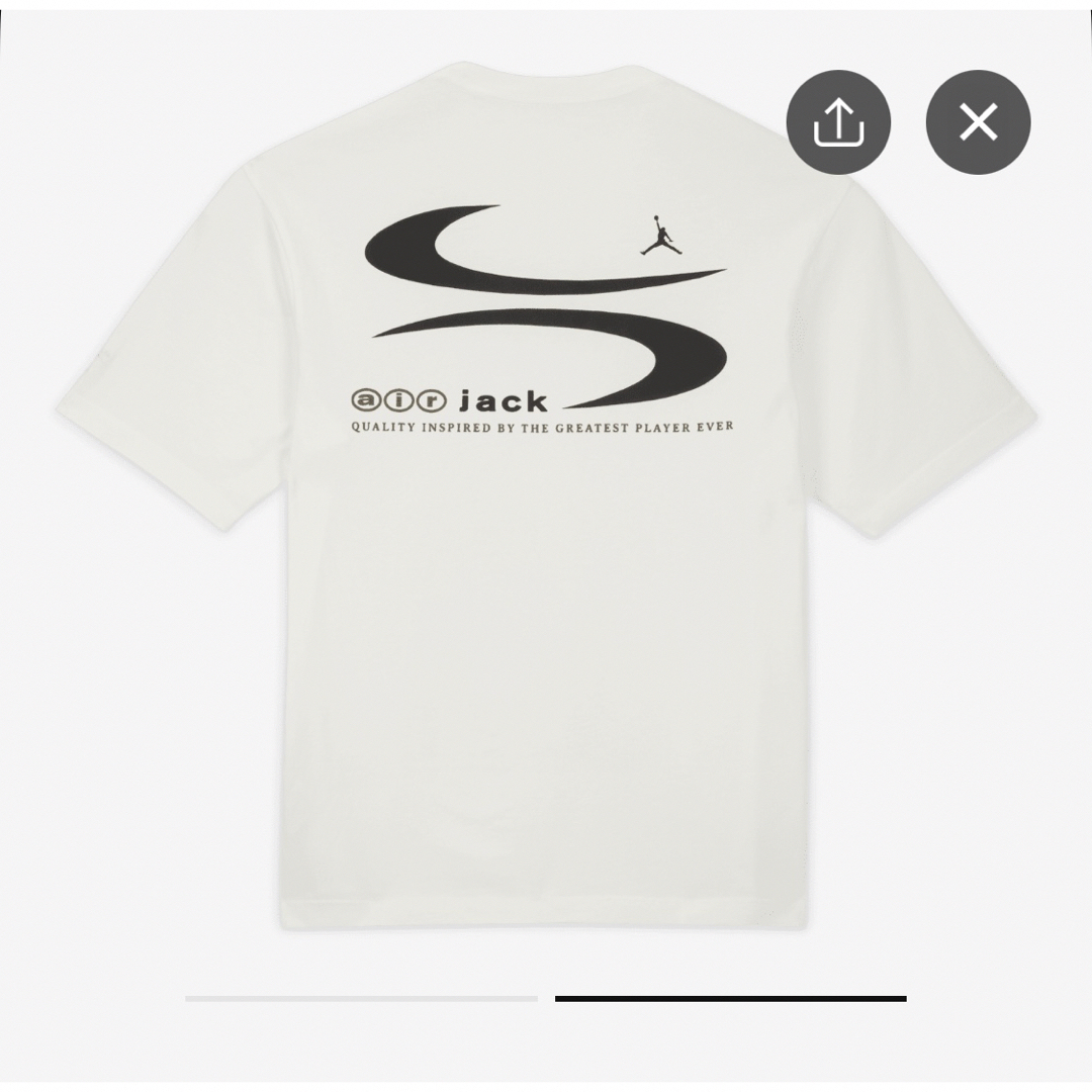 Jordan Brand（NIKE）(ジョーダン)のナイキ ジョーダン x トラヴィス スコット メンズ Tシャツ ホワイト2XL メンズのトップス(Tシャツ/カットソー(半袖/袖なし))の商品写真