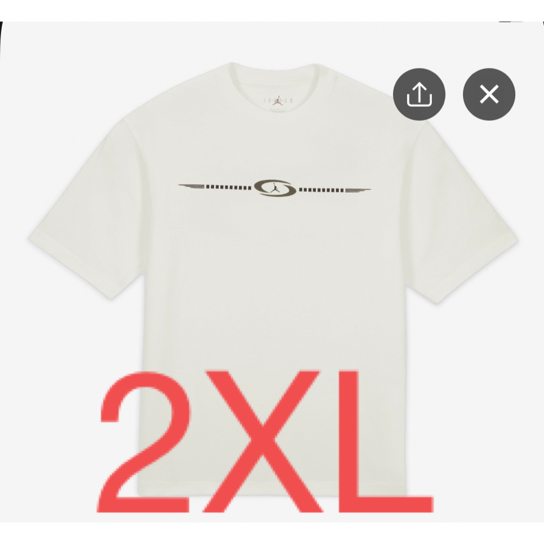 Jordan Brand（NIKE）(ジョーダン)のナイキ ジョーダン x トラヴィス スコット メンズ Tシャツ ホワイト2XL メンズのトップス(Tシャツ/カットソー(半袖/袖なし))の商品写真