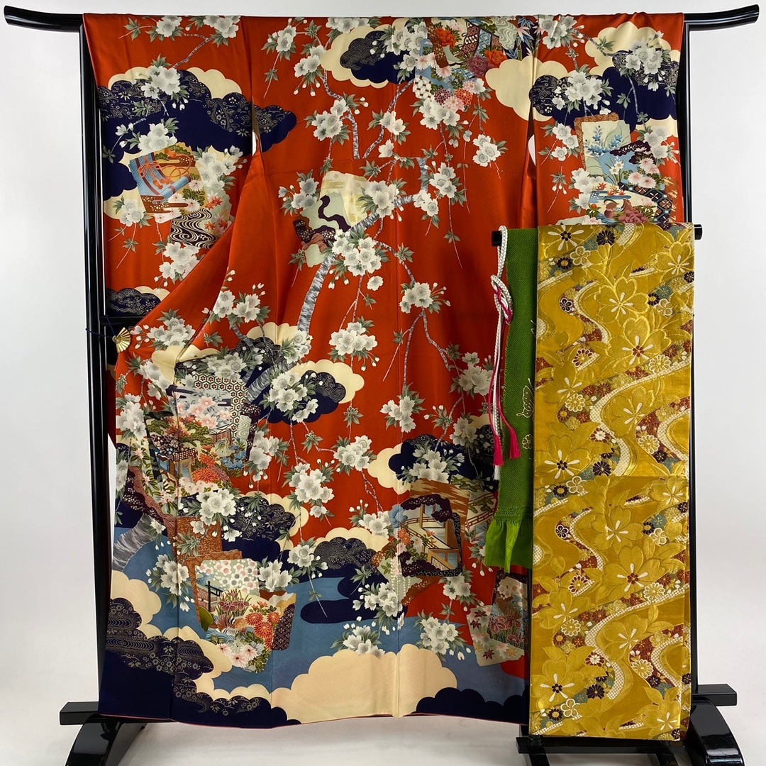 振袖 身丈160.5cm 裄丈66cm 正絹 美品 秀品 【中古】 レディースの水着/浴衣(着物)の商品写真