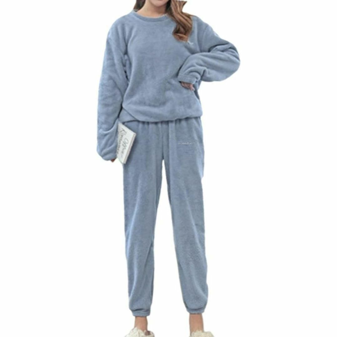 ルームウェア 上下セット もこもこ　暖かい　パジャマ　部屋着　起毛　かわいい　L レディースのルームウェア/パジャマ(ルームウェア)の商品写真
