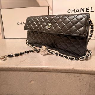 シャネル(CHANEL)の【 美品 】CHANEL マトラッセ ショルダーチェーン付き ビンテージ長財布(財布)