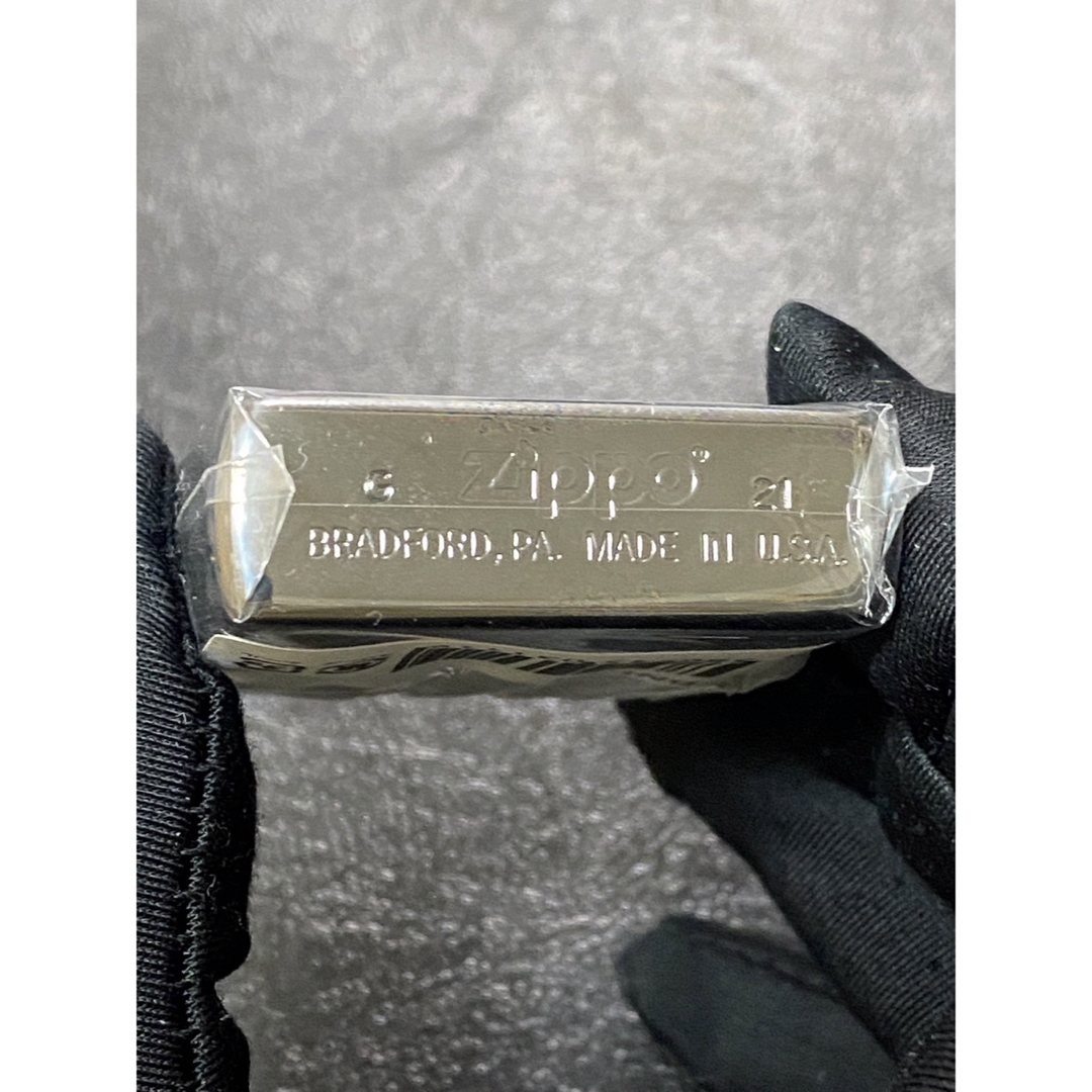 zippo 非常識 ブラックアイス 前面刻印 希少モデル 2021年製 メンズのメンズ その他(その他)の商品写真