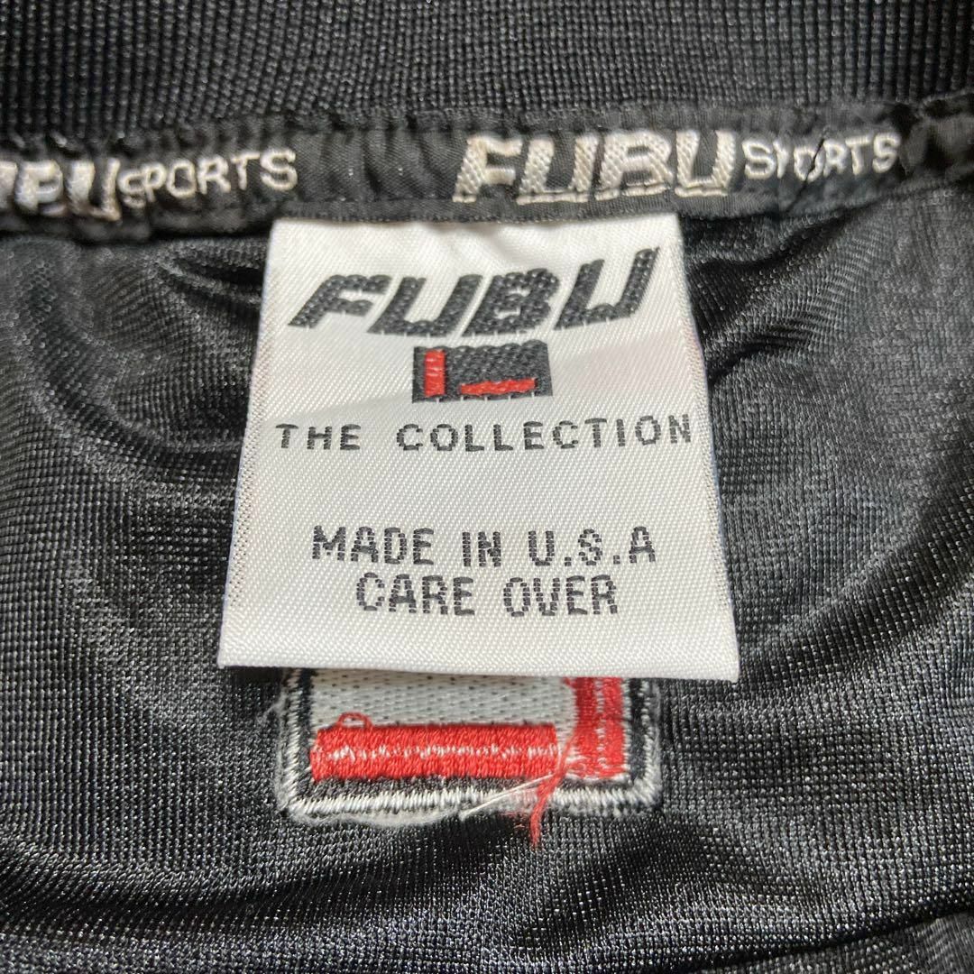 FUBU(フブ)の【usa製、ビックロゴ】FUBUゲームシャツ古着ヒップホップB系　ブラック黒 メンズのトップス(Tシャツ/カットソー(半袖/袖なし))の商品写真