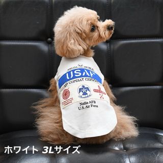 アヴィレックス(AVIREX)のAVIREX USAFサンダーバーズTEE ホワイト 3Lサイズ(犬)