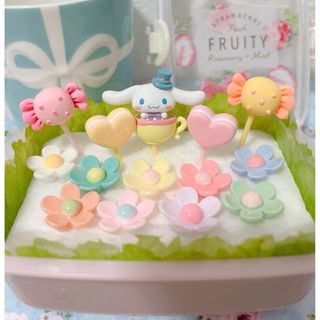 サンリオ(サンリオ)のティーカップシナモロール☆ランチピックセット☆お弁当ピック(弁当用品)