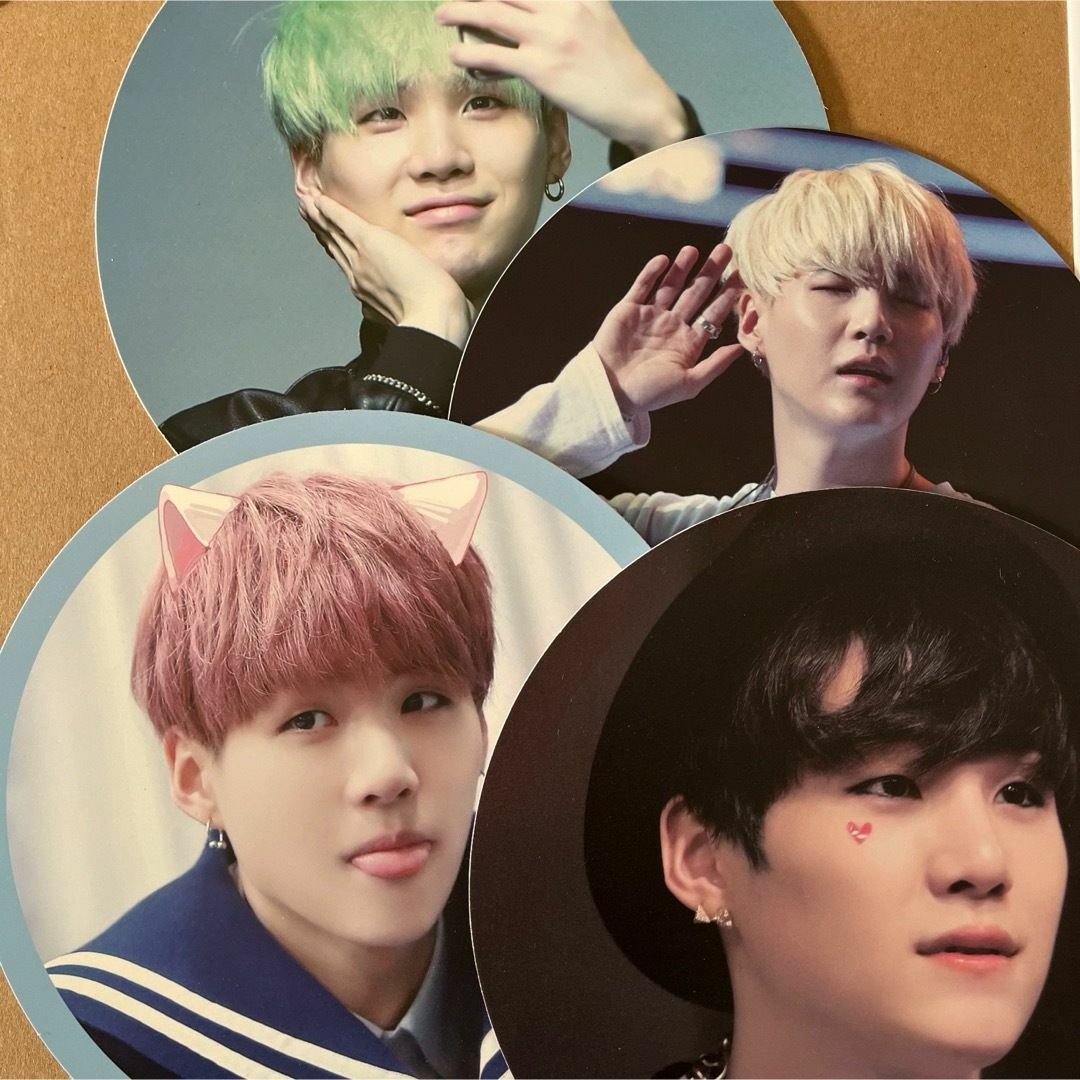 BTS 防弾少年団　SUGA ユンギ　うちわ　6枚セット　ハンドメイド エンタメ/ホビーのタレントグッズ(アイドルグッズ)の商品写真