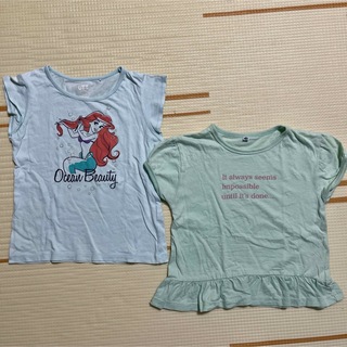 ユニクロ(UNIQLO)のユニクロなど　女の子　Tシャツ　2枚セット　120cm(Tシャツ/カットソー)