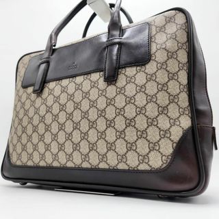 グッチ(Gucci)のグッチ ブリーフケース GGスプリーム A4 PC 通勤 ビジネス PVC 本革(ビジネスバッグ)