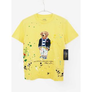 ラルフローレン(Ralph Lauren)の【夏物 新入荷!】新品 未使用品[ラルフローレン/Ralph Lauren]140cm 半袖Tシャツ/半袖カットソー 黄色 ベア 子供服 キッズ kids ジュニア 男の子 女の子 夏 tops 105042(Tシャツ/カットソー)