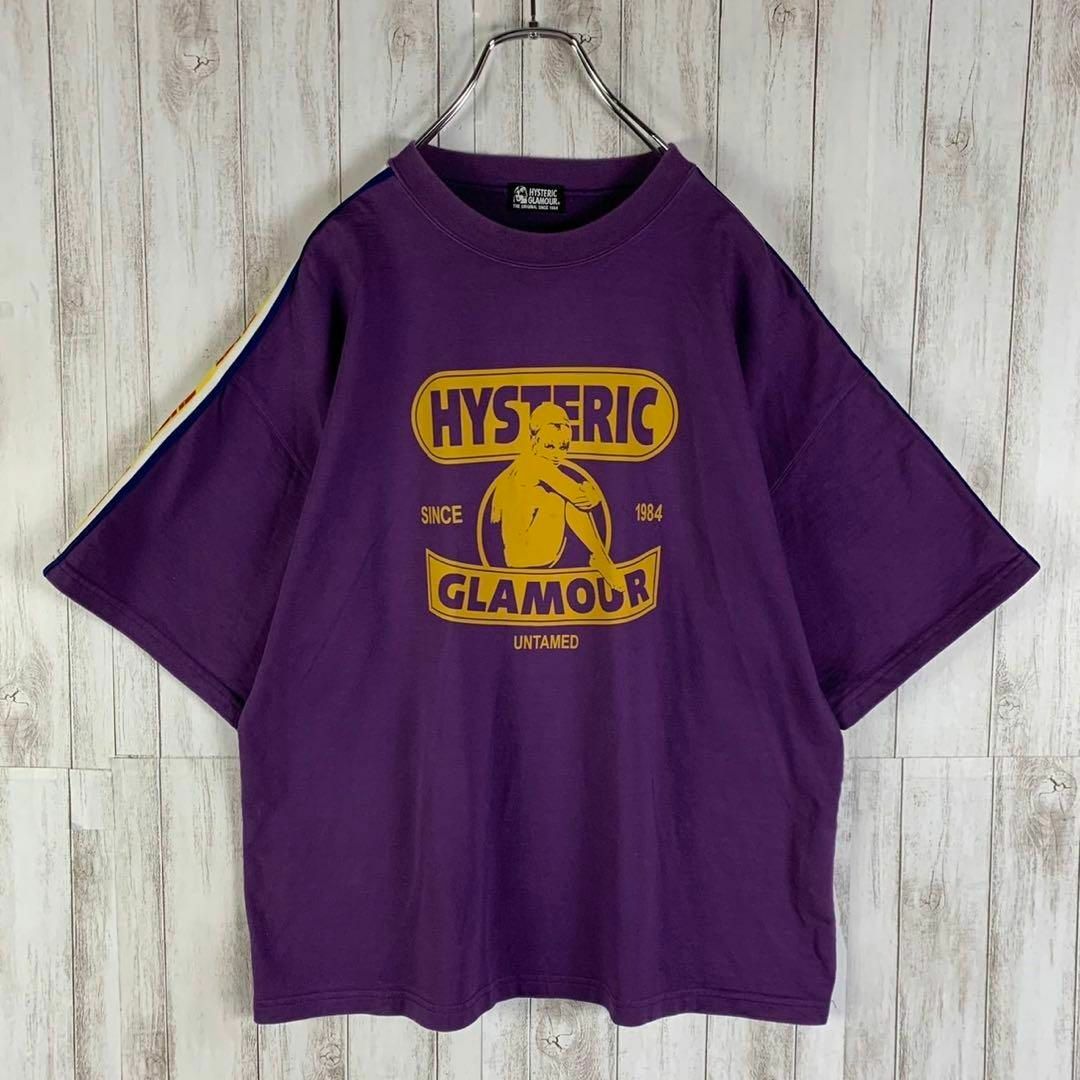 HYSTERIC GLAMOUR(ヒステリックグラマー)の【超希少カラー】ヒステリックグラマー ヒスガール サイドライン 即完売 Tシャツ メンズのトップス(Tシャツ/カットソー(半袖/袖なし))の商品写真