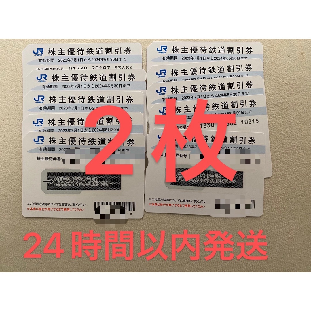 JR西日本株主優待　2枚 チケットの優待券/割引券(その他)の商品写真