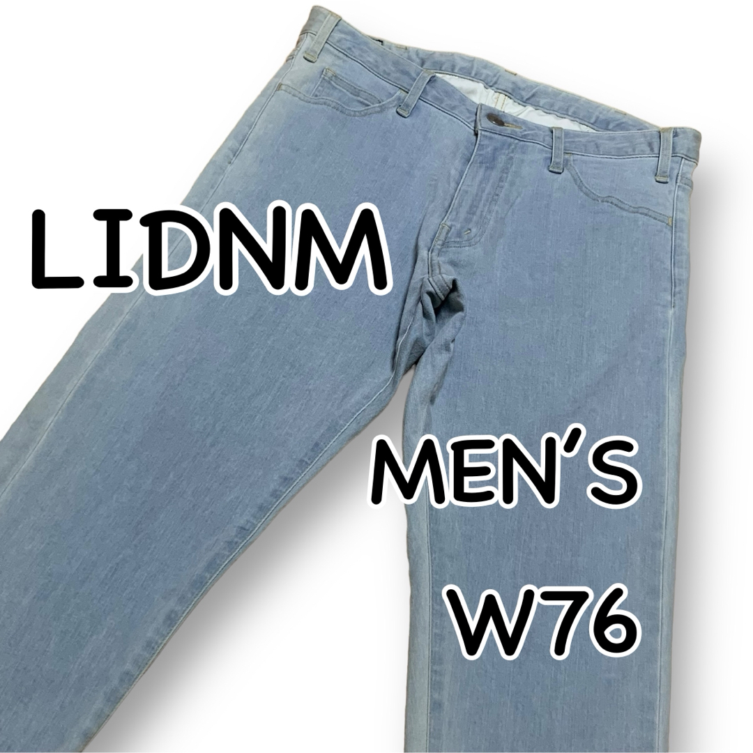 LIDNM(リドム)のLIDNM リドム スキニー ストレッチ W27 ウエスト76cm ジーンズ メンズのパンツ(デニム/ジーンズ)の商品写真