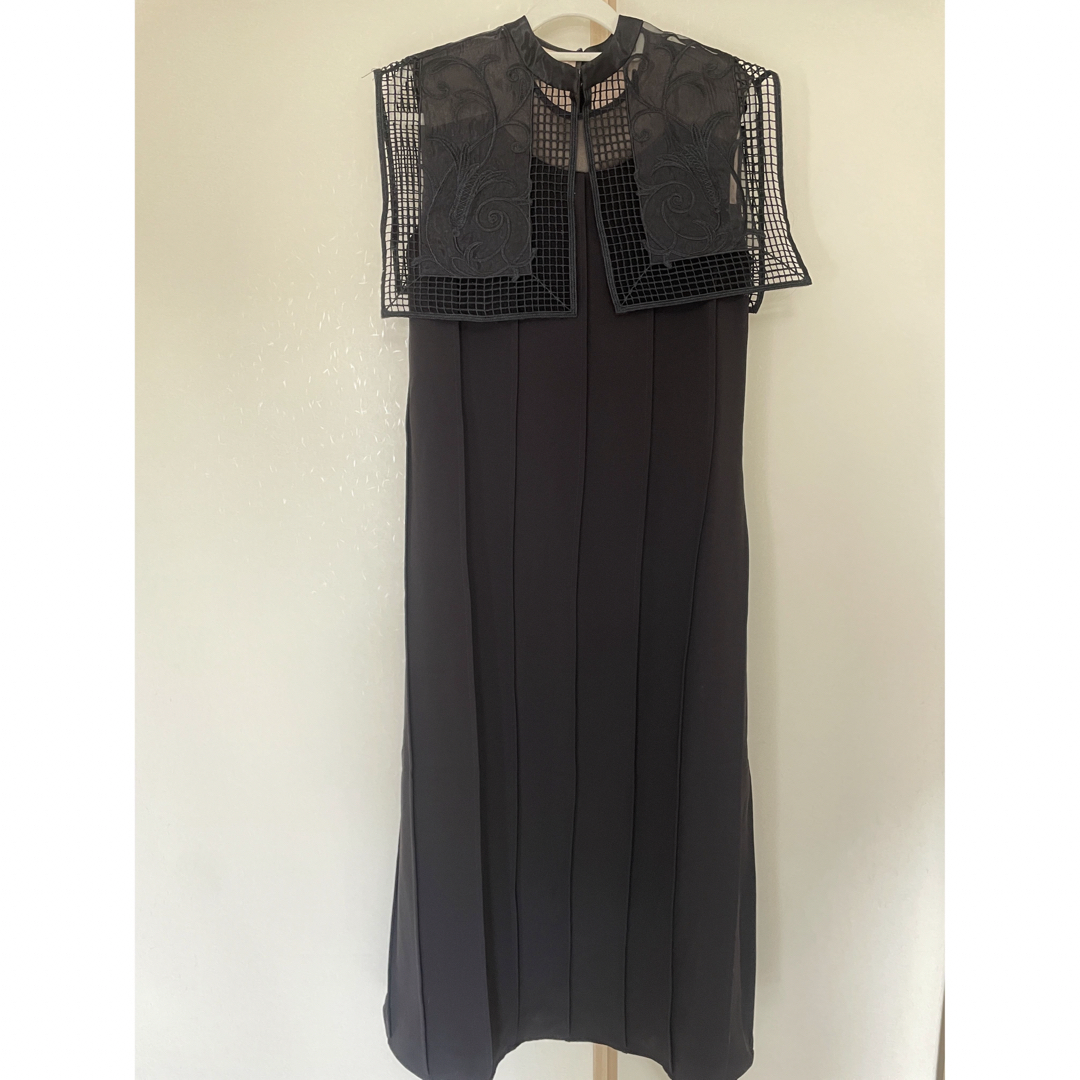 Ameri VINTAGE(アメリヴィンテージ)の訳あり　CASSIE TRAPEZE DRESS ブラック Sサイズ レディースのワンピース(ロングワンピース/マキシワンピース)の商品写真