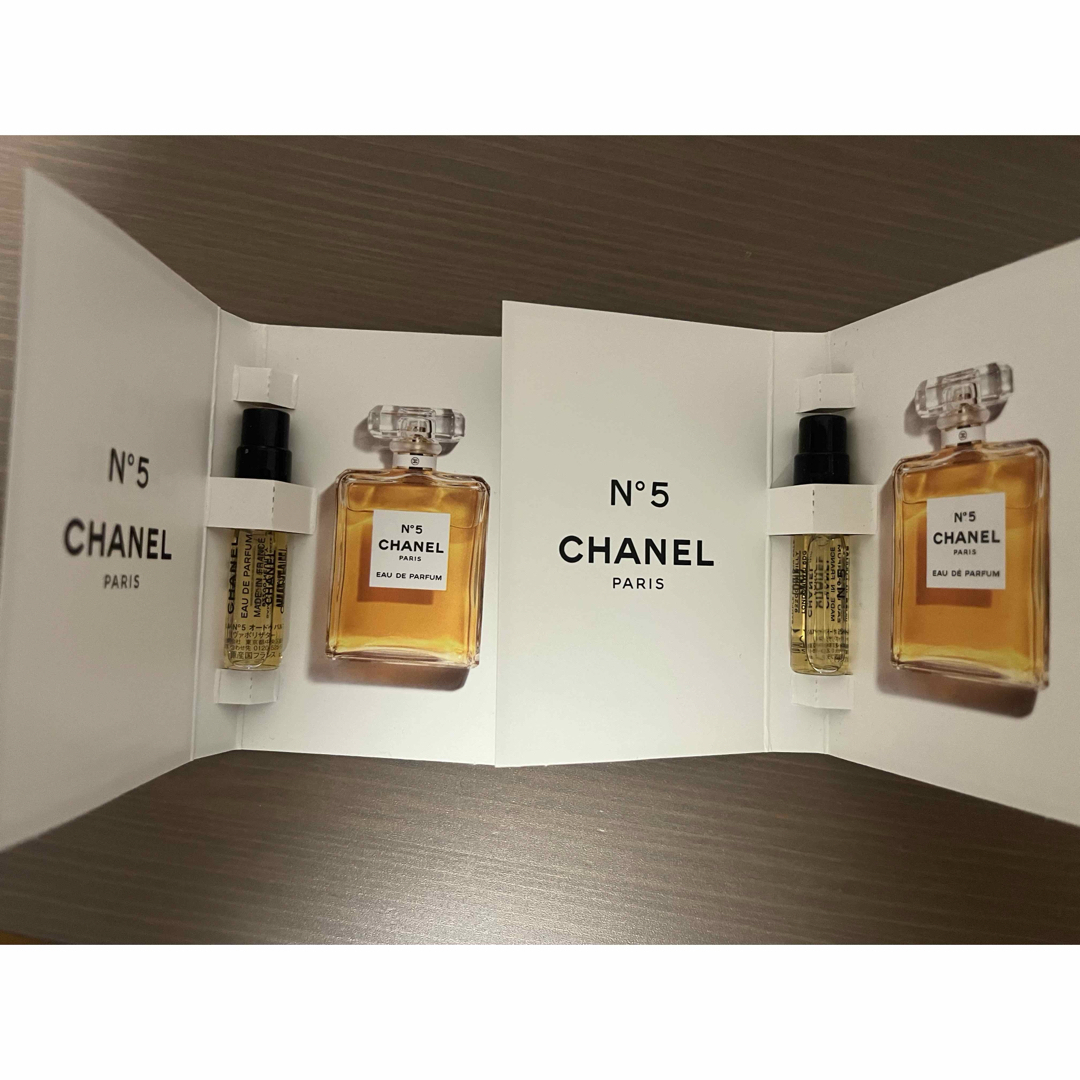 CHANEL(シャネル)のCHANEL シャネル　No.5 香水　サンプル　2個 コスメ/美容の香水(ユニセックス)の商品写真