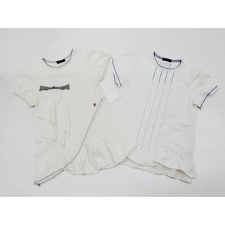 【夏物 新入荷!】〔ズッパ ディ ズッカ/zuppa di zucca〕140cm 半袖カットソー/半袖Tシャツ2点set 白【中古】【ネット限定】子供服 キッズ kids ジュニア 女の子 夏 tops 424042