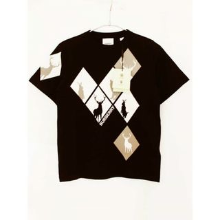 バーバリー(BURBERRY)の【夏物 新入荷!】新品 未使用品[バーバリー/BURBERRY]140cm 半袖Tシャツ/半袖カットソー 黒 '22年製 子供服 キッズ kids ジュニア 男の子 女の子 夏 tops 105042(Tシャツ/カットソー)