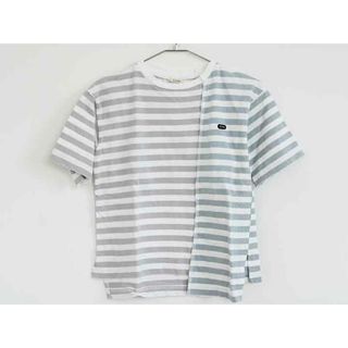 【夏物 新入荷!】†フィス/FITH†130cm 半袖Tシャツ/半袖カットソー 白×グレー 22年製【中古】子供服 キッズ kids 男の子 女の子 夏 tops 624042(Tシャツ/カットソー)