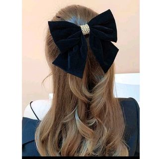 ★SHEIN★シーン★チェーン付★リボンクリップ★りぼん★ヘアアクセサリー★新品(バレッタ/ヘアクリップ)