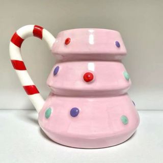 マグカップ フライングタイガー クリスマス ピンク(グラス/カップ)